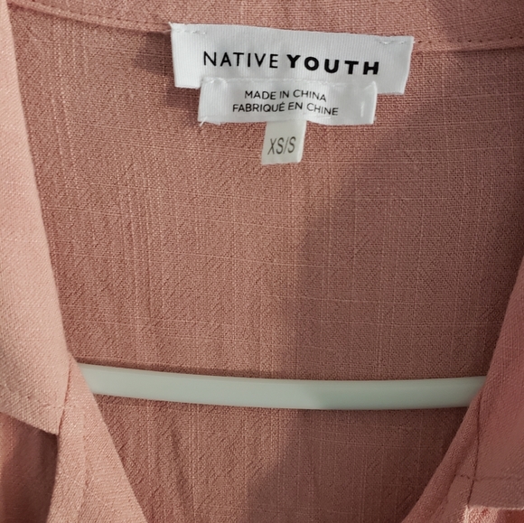 NATIVE YOUTH REVERE COLLAR DRESS SIZE SMALL - Picture 5 of 5